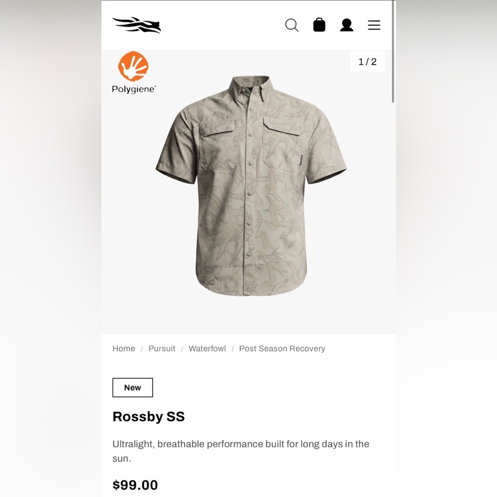 NEW Rossby Oak Shedhorn Short Sleeve Shirt NWT Men’s Medium